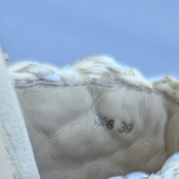 Antelope Bray Raffia Slide Sandal Leather Lining Natural EU39 8-8.5 NWOB - Picture 13 of 14